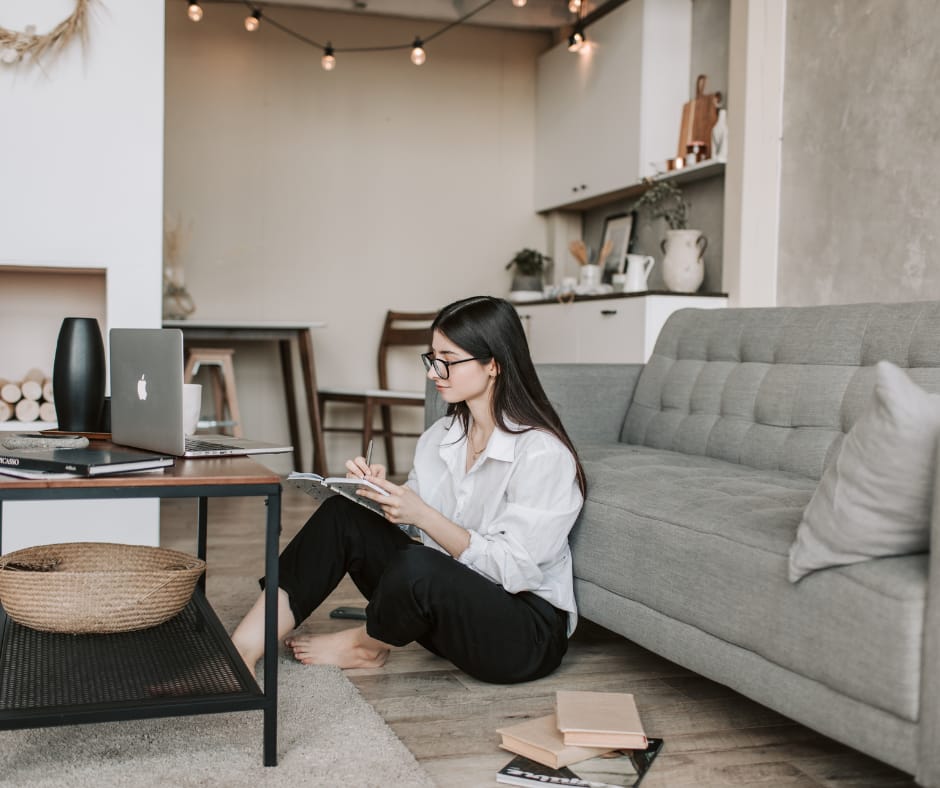 Woman planning money moves and lessons from getting fired